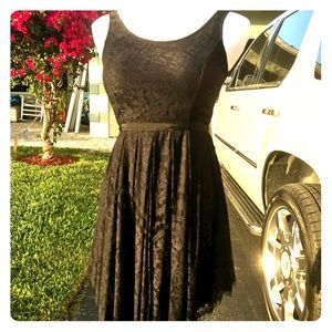 LF black lace dress